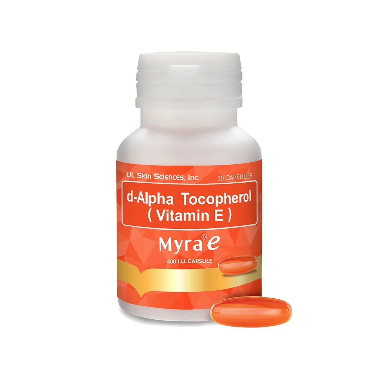 Myra E 400 IU Vitamin E (d-Alpha Tocopherol) – 30 Softgel Capsules
