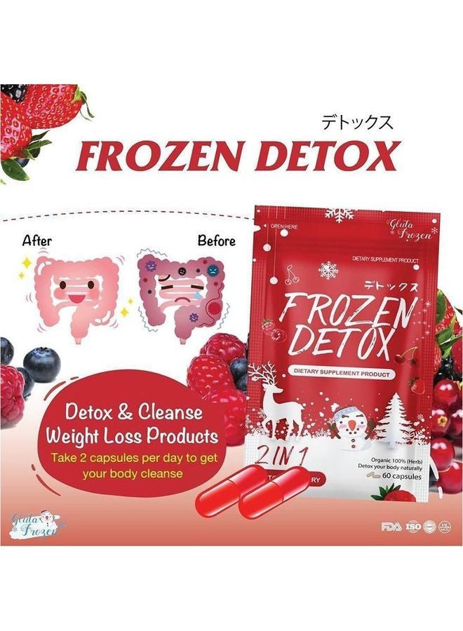 Frozen Detox 2-In-1 Detox and Fiberry Dietary Supplement – 60 Capsules