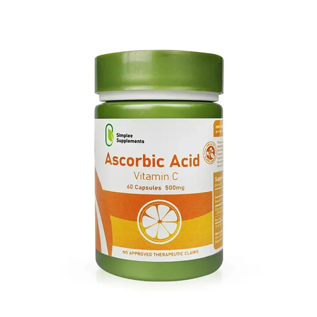 Simplee Supplement Ascorbic Acid Vitamin C 500mg – 60 Capsules