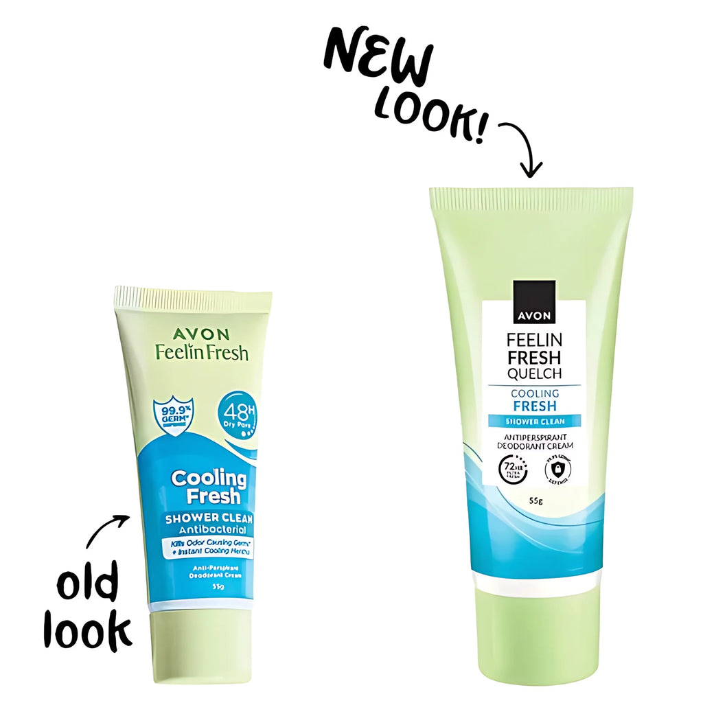 Avon Feelin Fresh Quelch Cooling Fresh Anti-Perspirant Deodorant Cream – 55 g