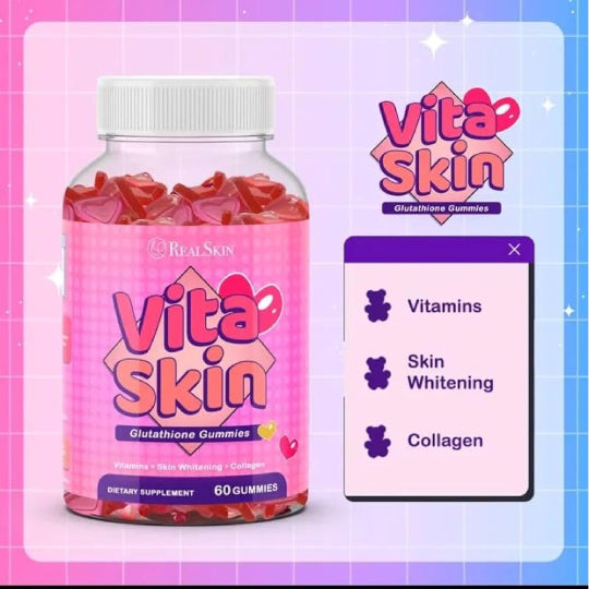 Real Skin Vita Skin Glutathione Vitamin Gummies