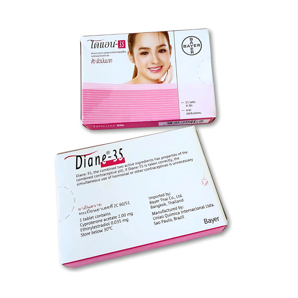 Diane-35 (Ethinyl Estradiol + Cyproterone Acetate) – 21 Tablets