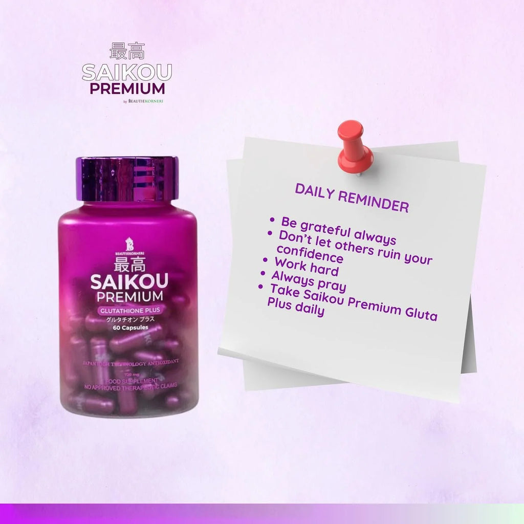 SAIKOU Premium Glutathione Plus 60 Capsules
