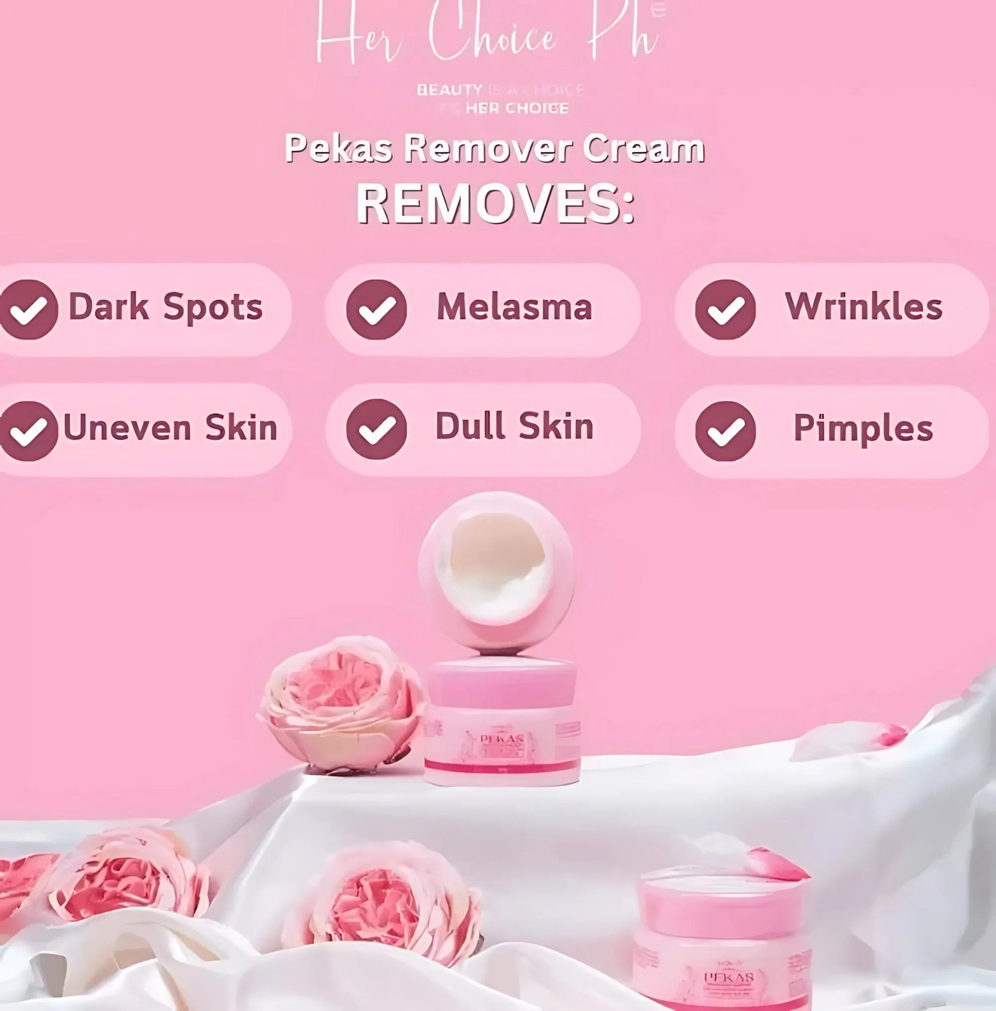 Her Choice Ph Pekas Remover Cream – 50g