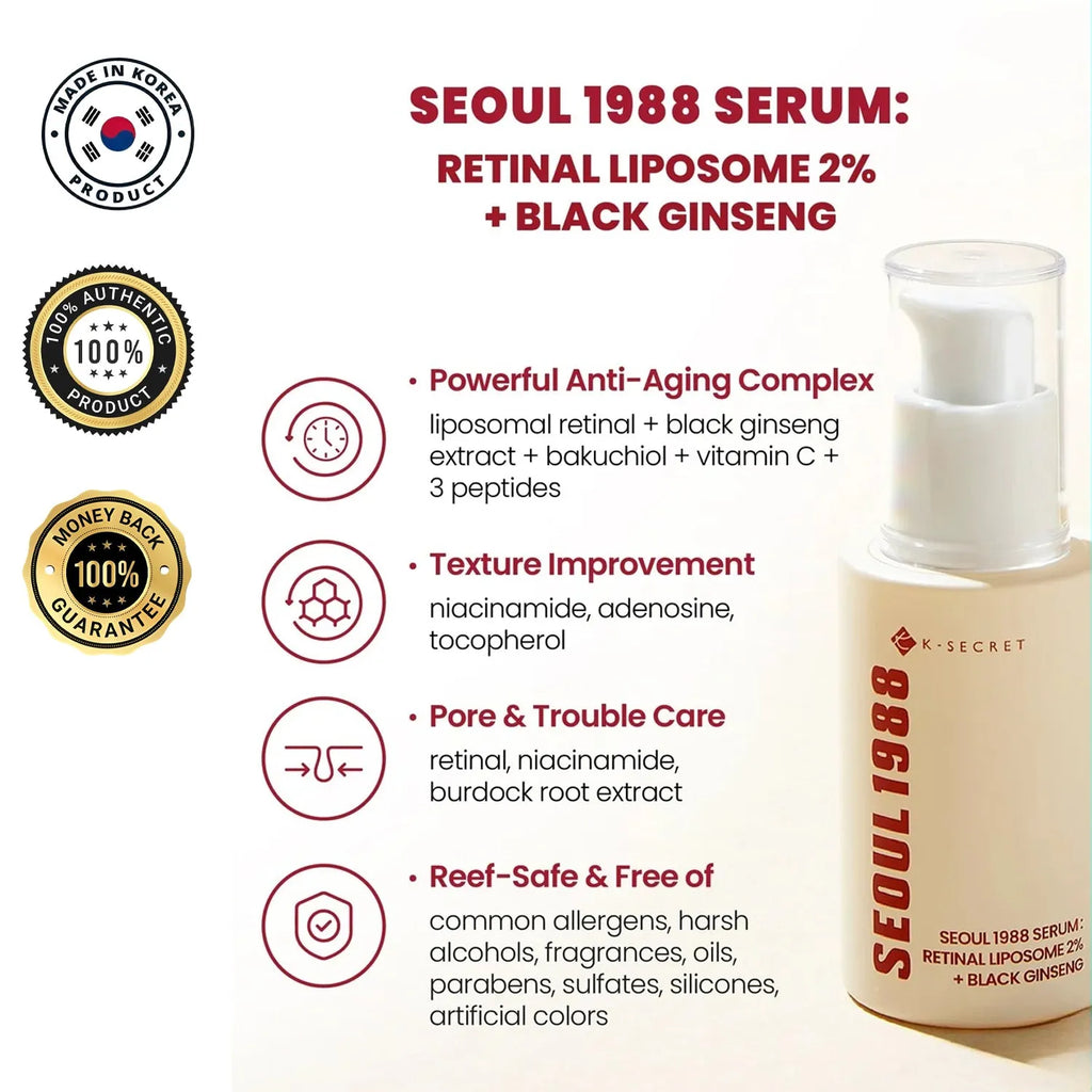 K-SECRET SEOUL 1988 Retinal Serum – 30ml