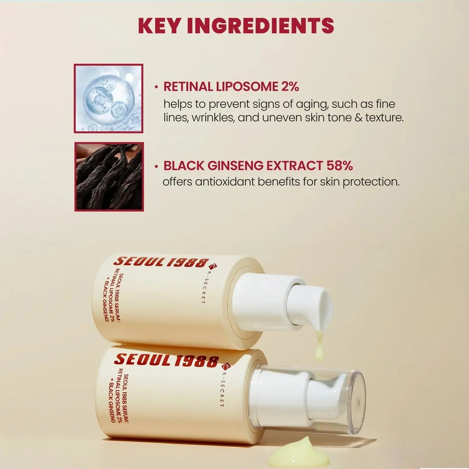 K-SECRET SEOUL 1988 Retinal Serum – 30ml