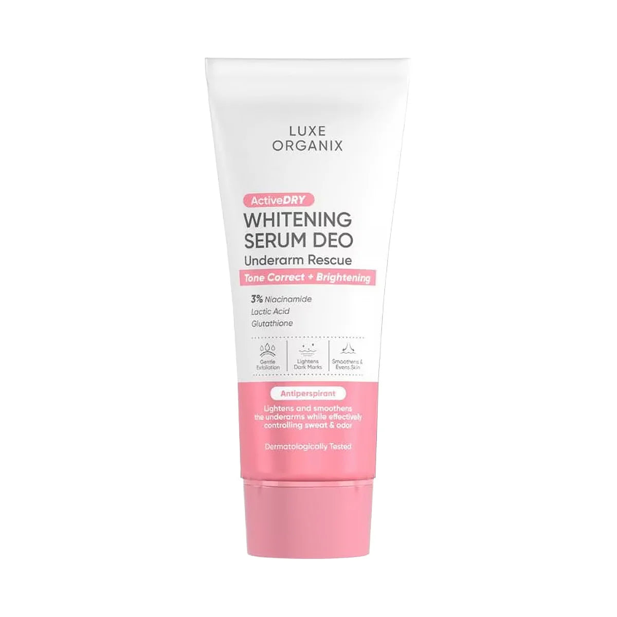 Luxe Organix Active Dry Whitening Serum Deo Underarm Rescue 50g