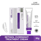 Luxe Organix Retinol + Bakuchiol Overnight Cream – 30g