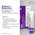 Luxe Organix Retinol + Bakuchiol Overnight Cream – 30g
