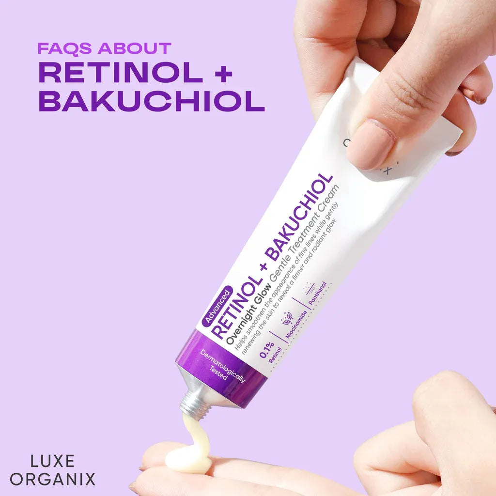 Luxe Organix Retinol + Bakuchiol Overnight Cream – 30g