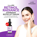 Luxe Organix Retinol Radiance Overnight Botox Lift Serum – 30ml
