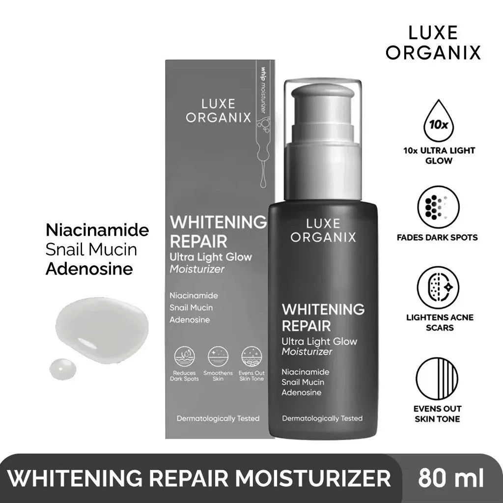 Luxe Organix Whitening Repair Ultra Light Glow Moisturizer – 80ml