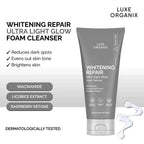 Luxe Organix Whitening Repair Ultra Light Glow Foam Cleanser – 150ml