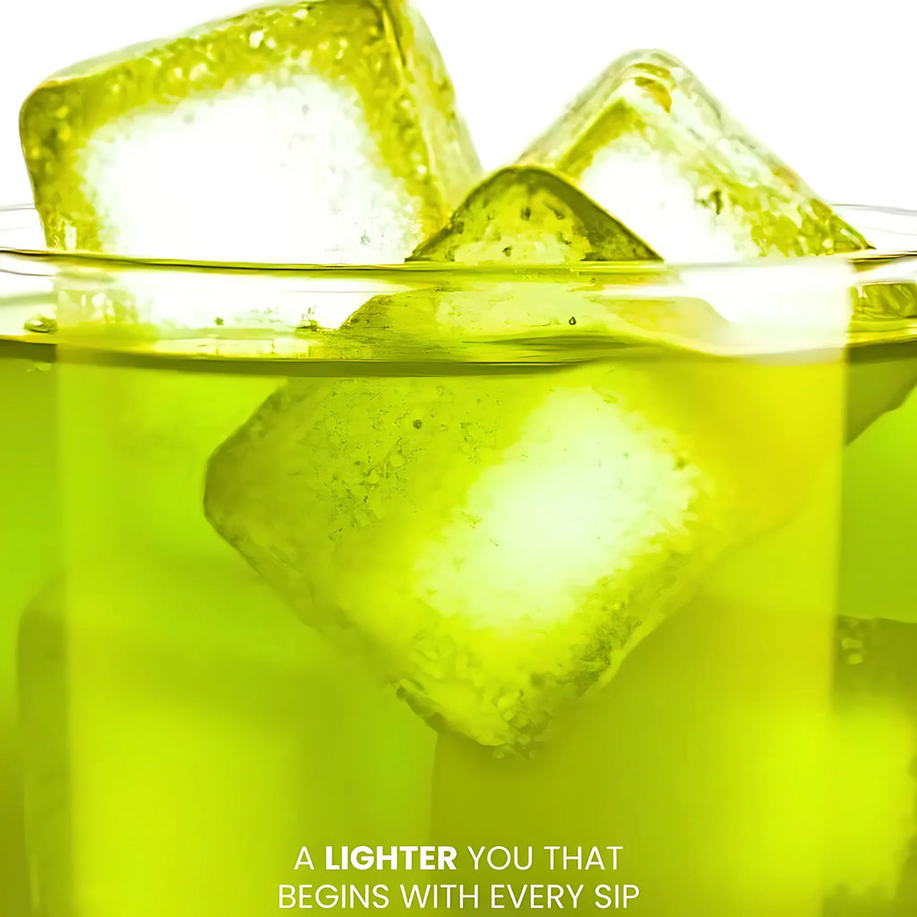 Luna Aura Hope Glow Crystal – Honeydew Green Tea with Dandelion & L-Carnitine (10 Sachets x 18g)