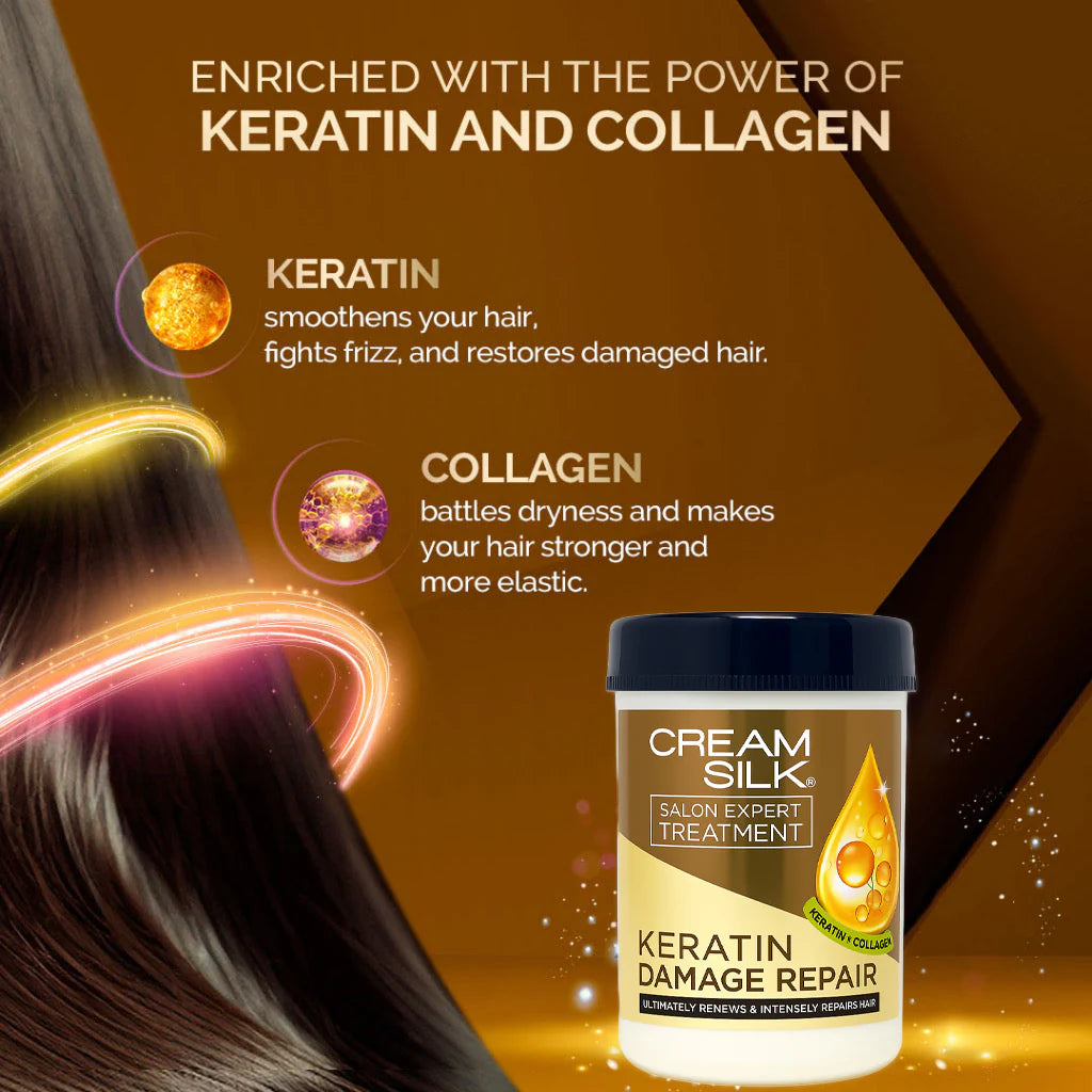 Cream Silk Salon Expert Treatment Keratin Damage Repair - 650ml