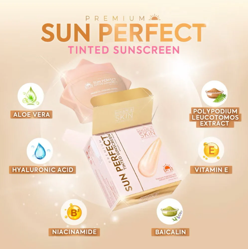 Hikari Premium Sun Perfect Tinted Sunscreen SPF50 PA++++ – 50ml