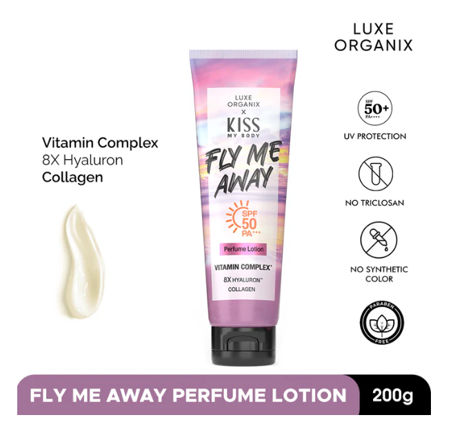 Luxe Organix X Kiss My Body Fly Me Away Perfume Lotion – 200g