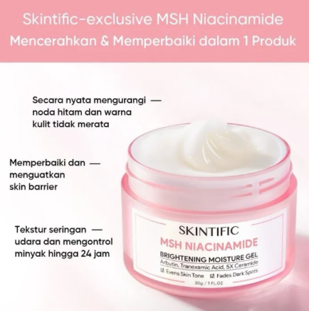Skintific MSH Niacinamide Brightening Moisturizer Gel 30g