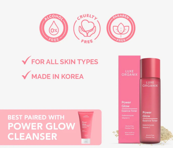 Luxe Organix Power Glow Toner – 150ml
