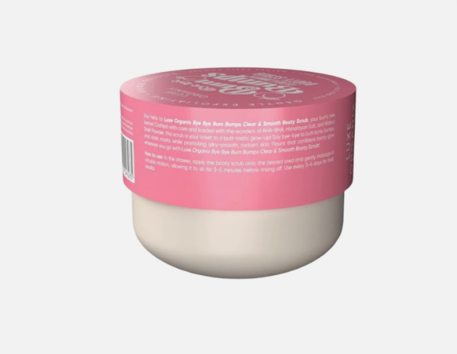 Luxe Organix PH Bye Bye Bum Bumps Clear & Smooth Booty Scrub – 285g