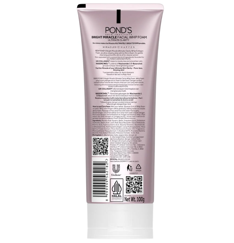 Ponds Ultimate Clarity Whip Collagen Whip Foam - 100g