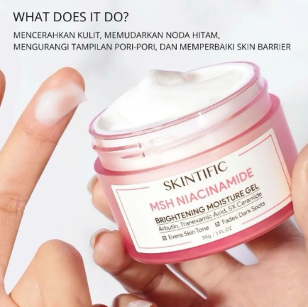 Skintific MSH Niacinamide Brightening Moisturizer Gel 30g