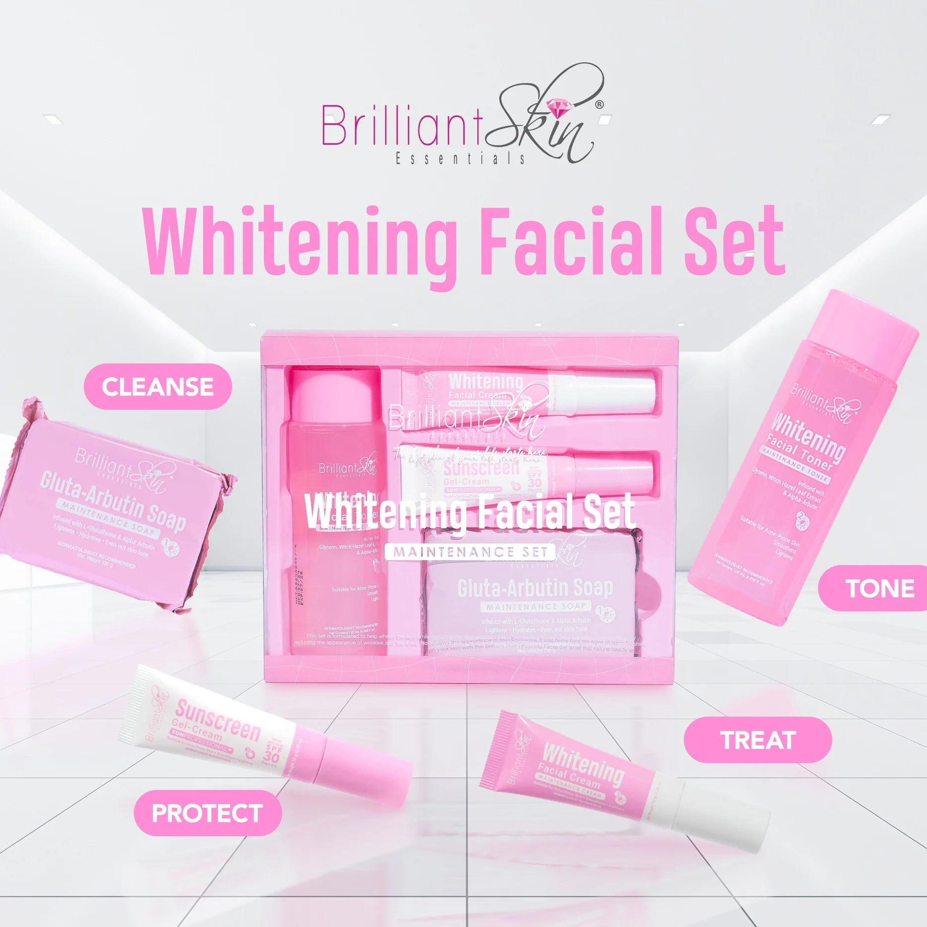 Brilliant Skin Essentials Whitening Facial Maintenance Set