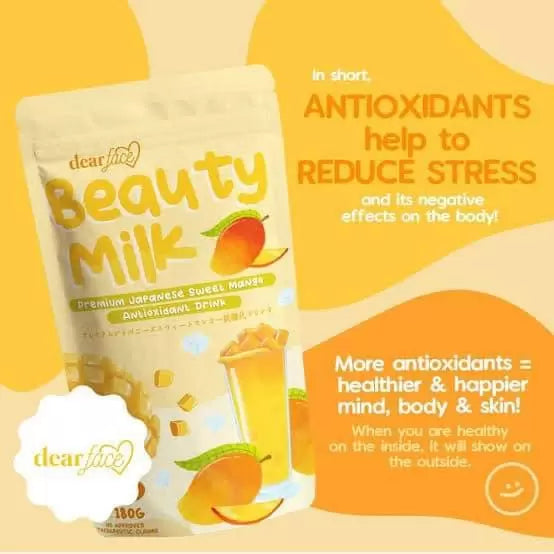 Dear Face Beauty Milk Premium Japanese Sweet Mango Antioxidant Drink – 180g