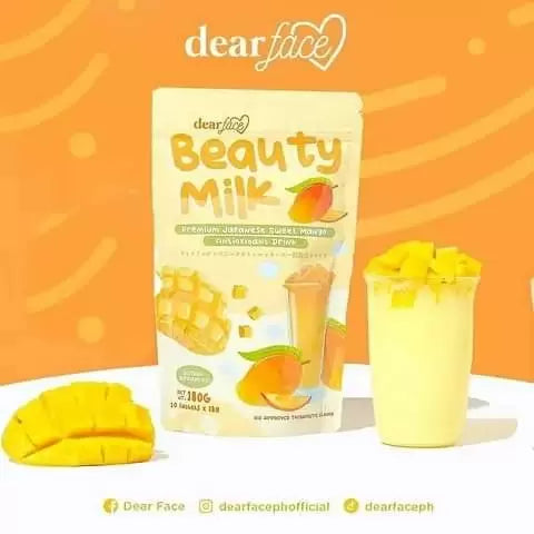 Dear Face Beauty Milk Premium Japanese Sweet Mango Antioxidant Drink – 180g