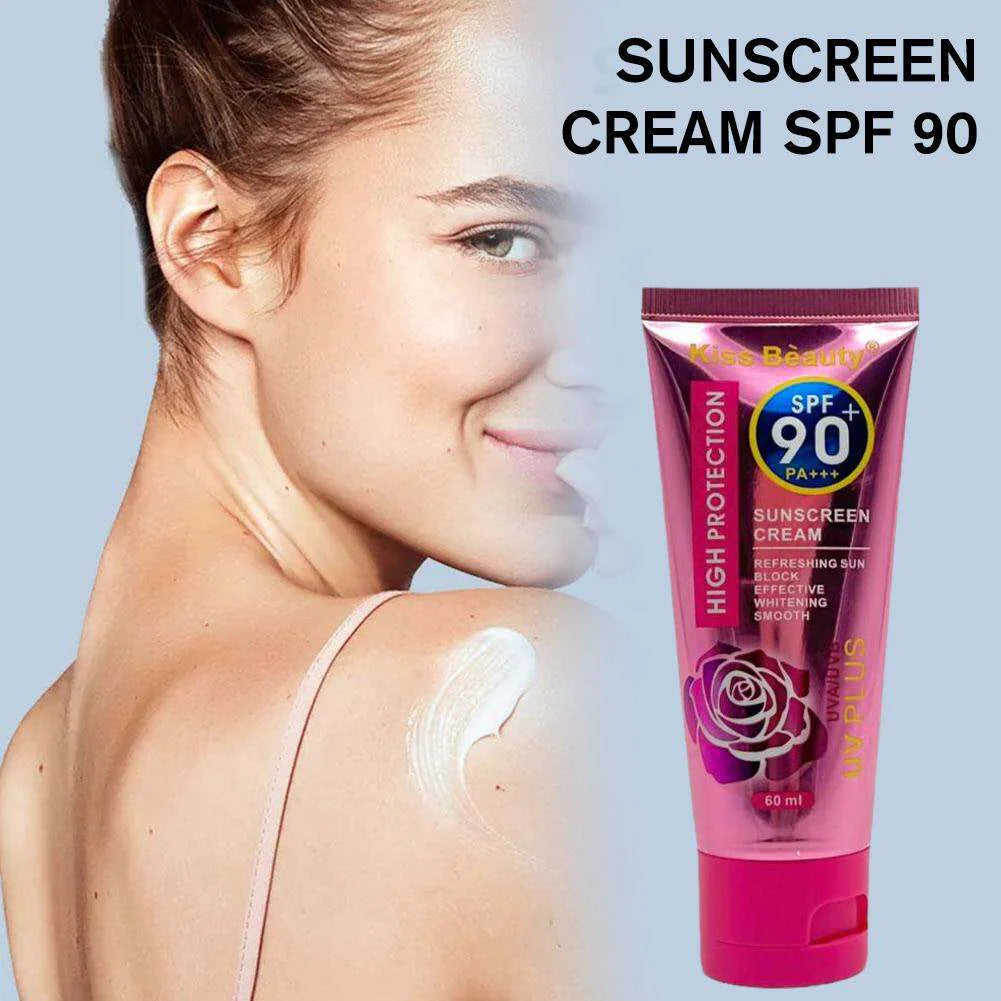 2 pack, Kiss Beauty Sunscreen Cream SPF 90+ PA+++ - 60ml