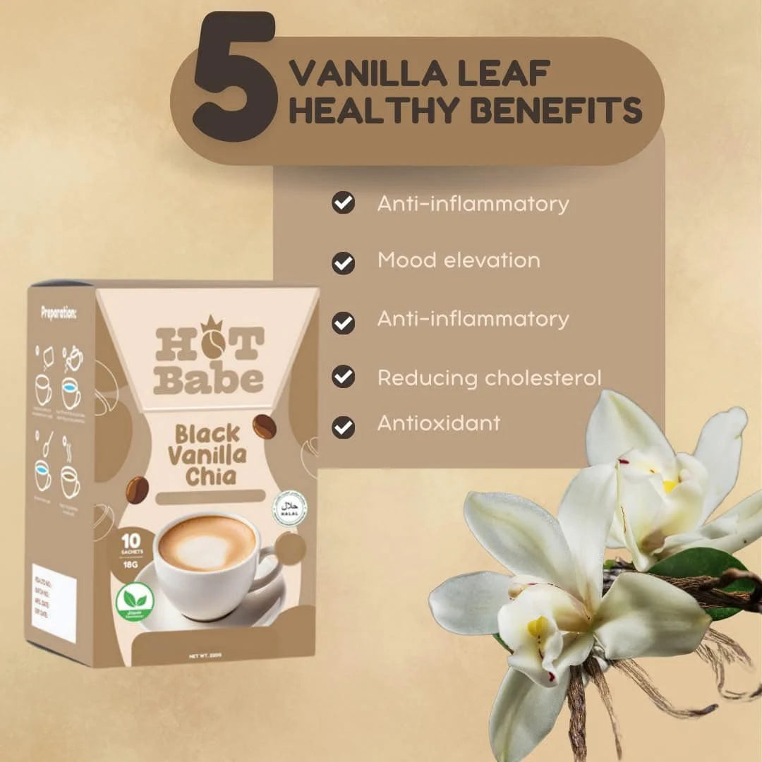 Hot Babe Black Vanilla Chia coffee