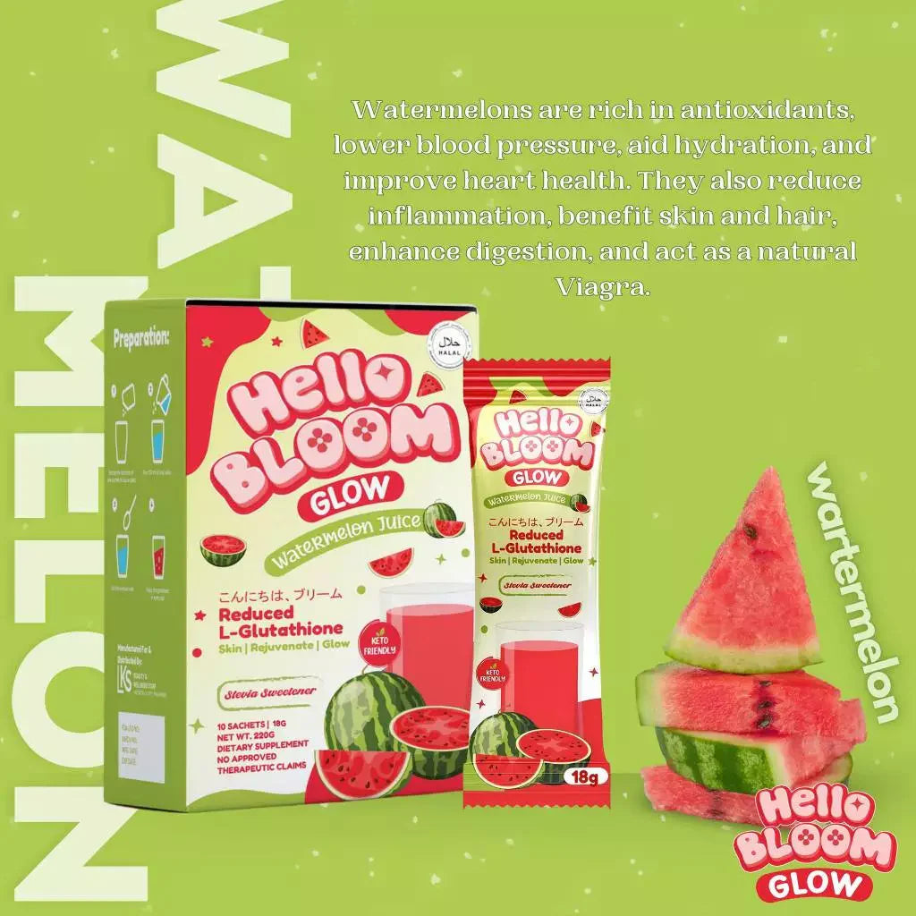 Hello Bloom Glow Watermelon Juice - 180g