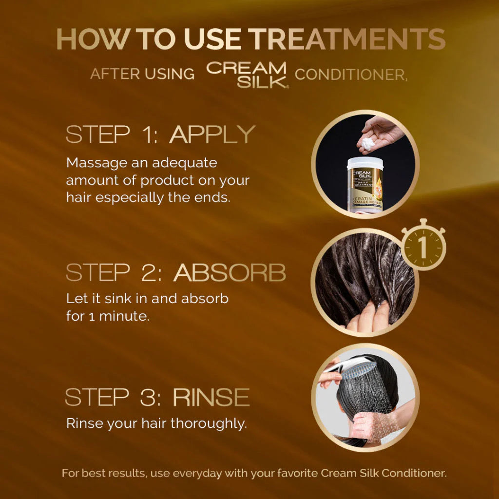 Cream Silk Salon Expert Treatment Keratin Damage Repair - 650ml