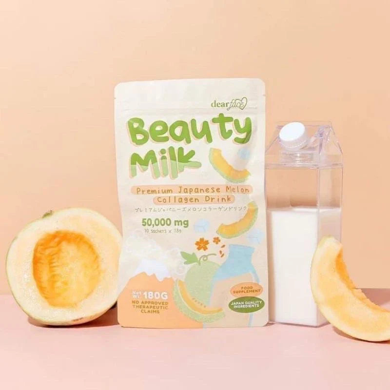 Dear Face Beauty Milk Premium Japanese Melon + Collagen Drink – 180g