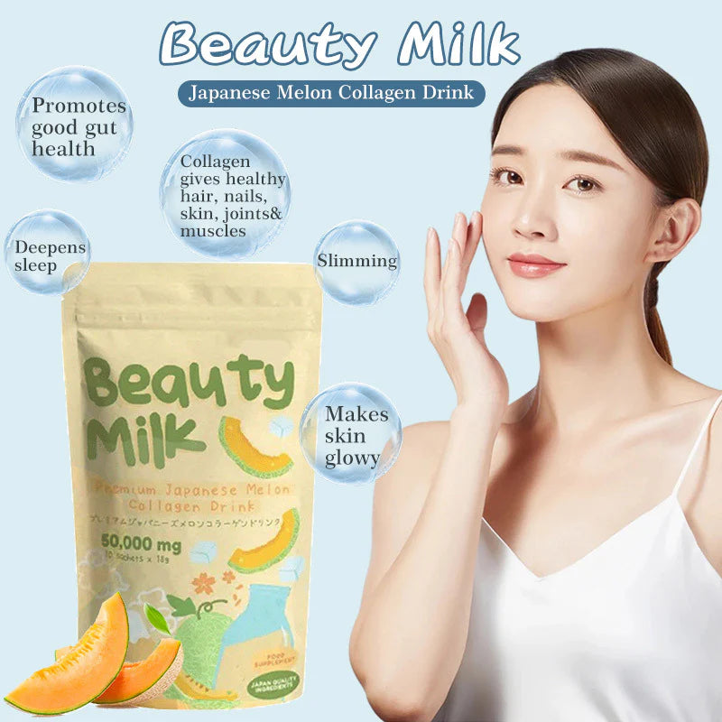 Dear Face Beauty Milk Premium Japanese Melon + Collagen Drink – 180g
