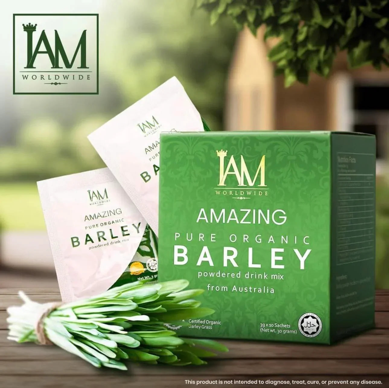 IAM Amazing Organic Barley Powdered - 30g