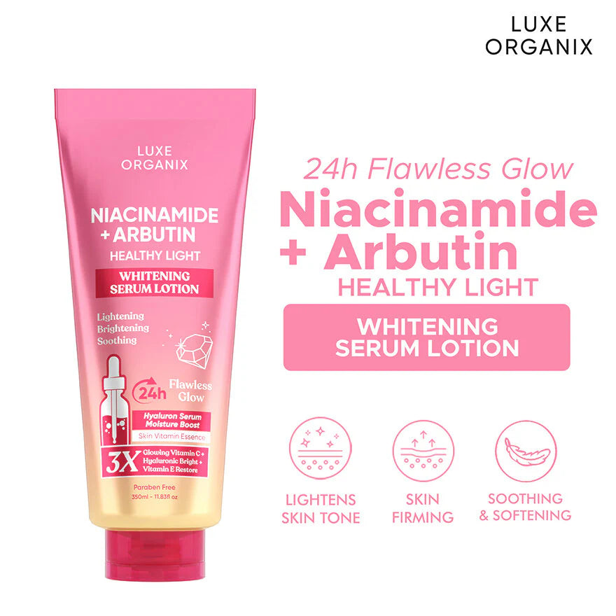 Luxe Organix Niacinamide + Arbutin Healthy Light Whitening Serum Lotion – 350ml