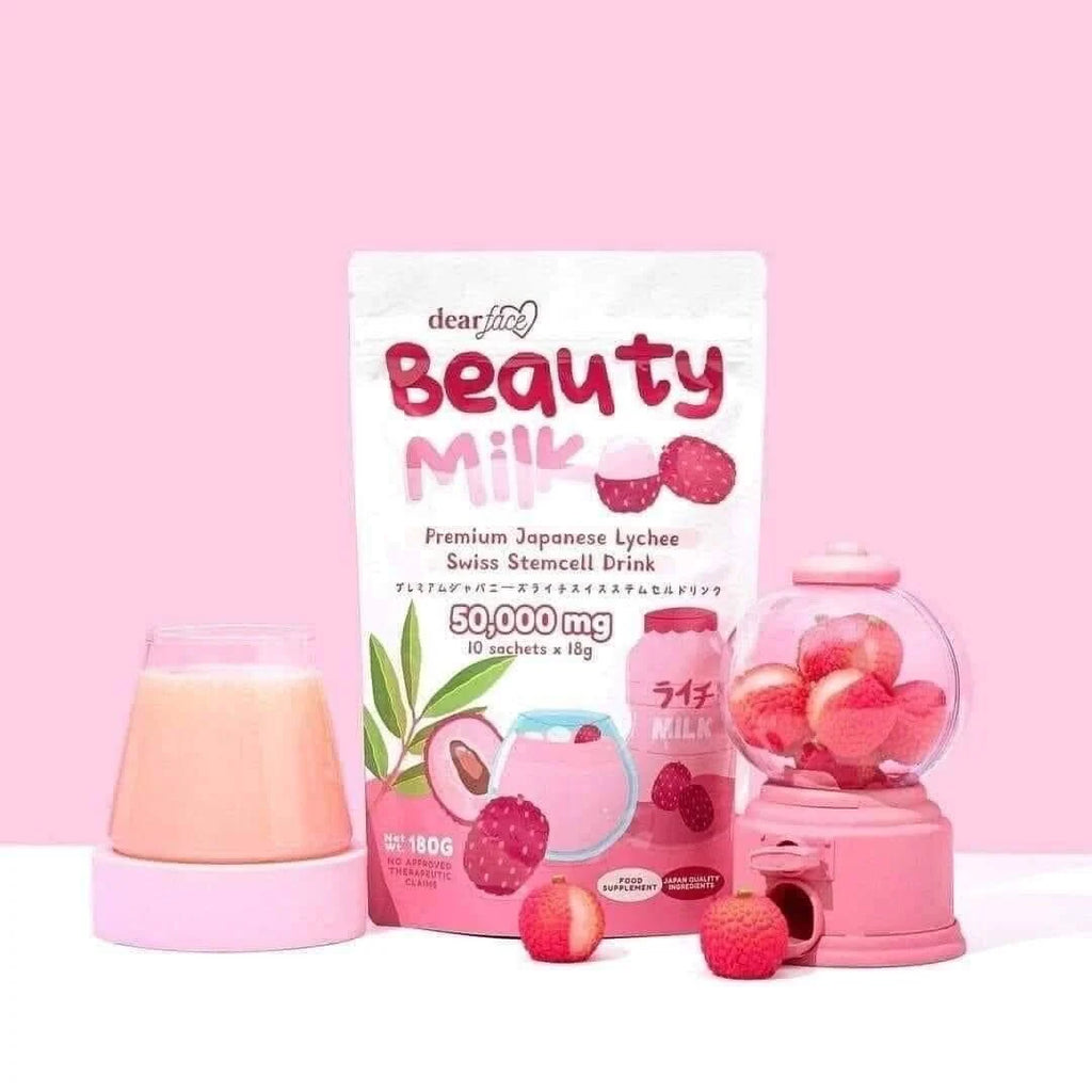 Dear Face Beauty Milk Premium Japanese Lychee Drink – 180g