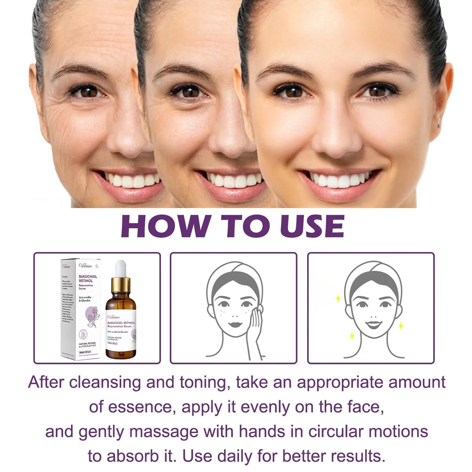 Venature Bakuchiol Retinol Rejuvenation Serum – 30ml