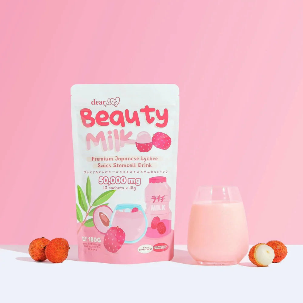 Dear Face Beauty Milk Premium Japanese Lychee Drink – 180g