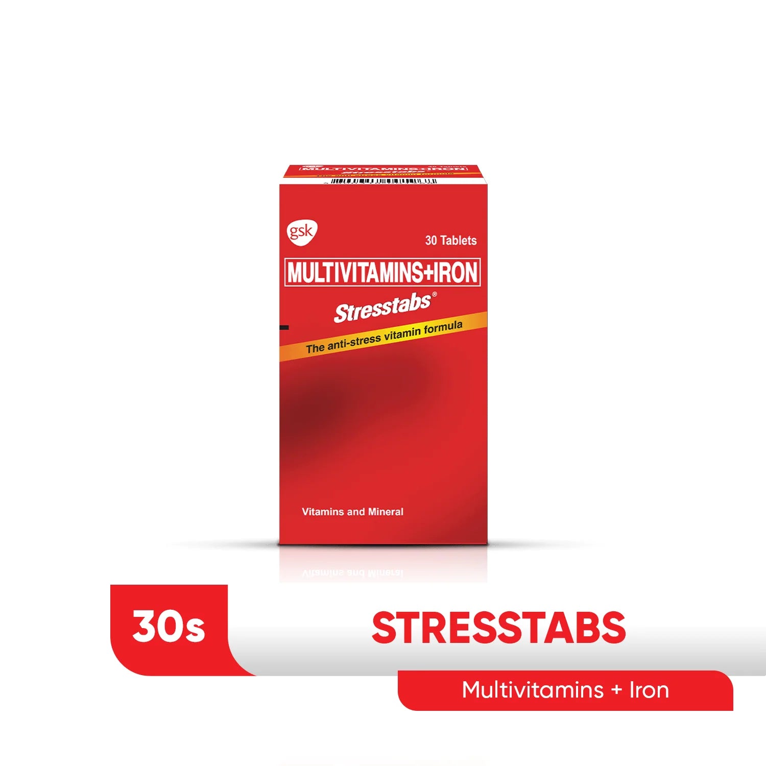 Stresstabs Multivitamins + Iron – 30 Tablets