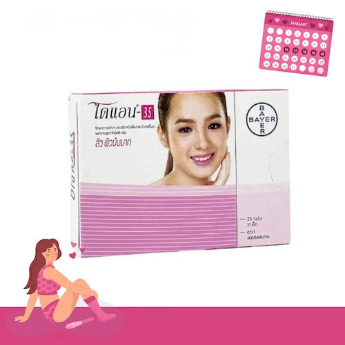 Diane-35 (Ethinyl Estradiol + Cyproterone Acetate) – 21 Tablets