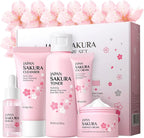 MEMI Japan Sakura Skin Care Set – 5-in-1 Anti-Aging Facial Care