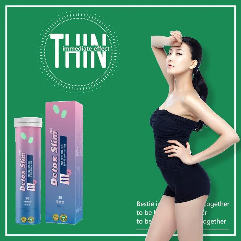 Detox Slim Max Slimming Juice Effervescent Tablet for Weight Loss Detox
