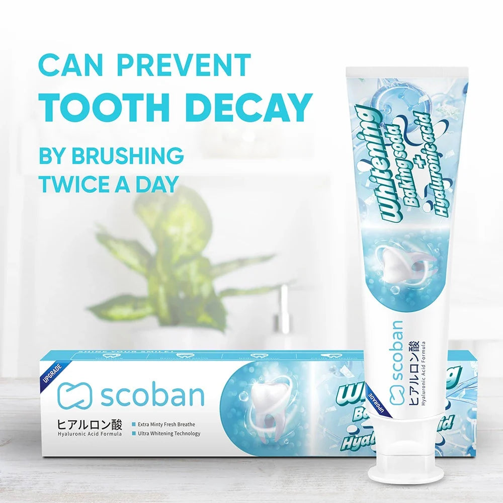 Scoban Teeth Whitening Toothpaste With Baking Soda - 200g