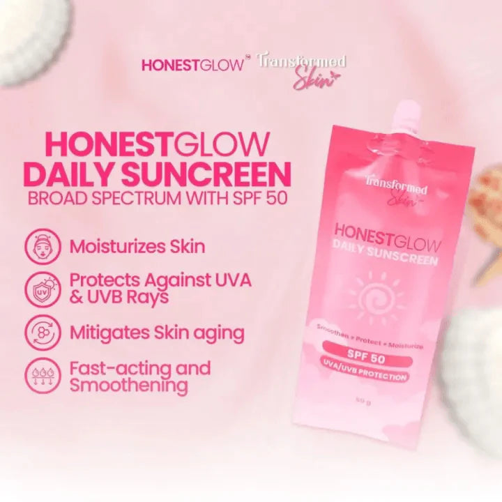 Honest Glow Daily Sunscreen SPF 50 – 50g