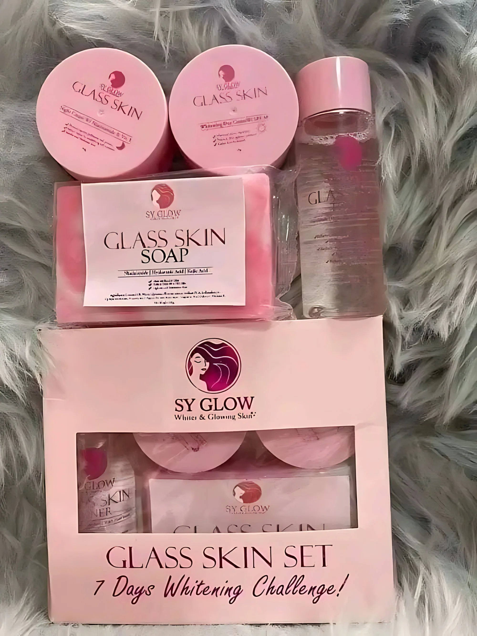 SY Glow Glass Skin Set – 7 Days Whitening Challenge