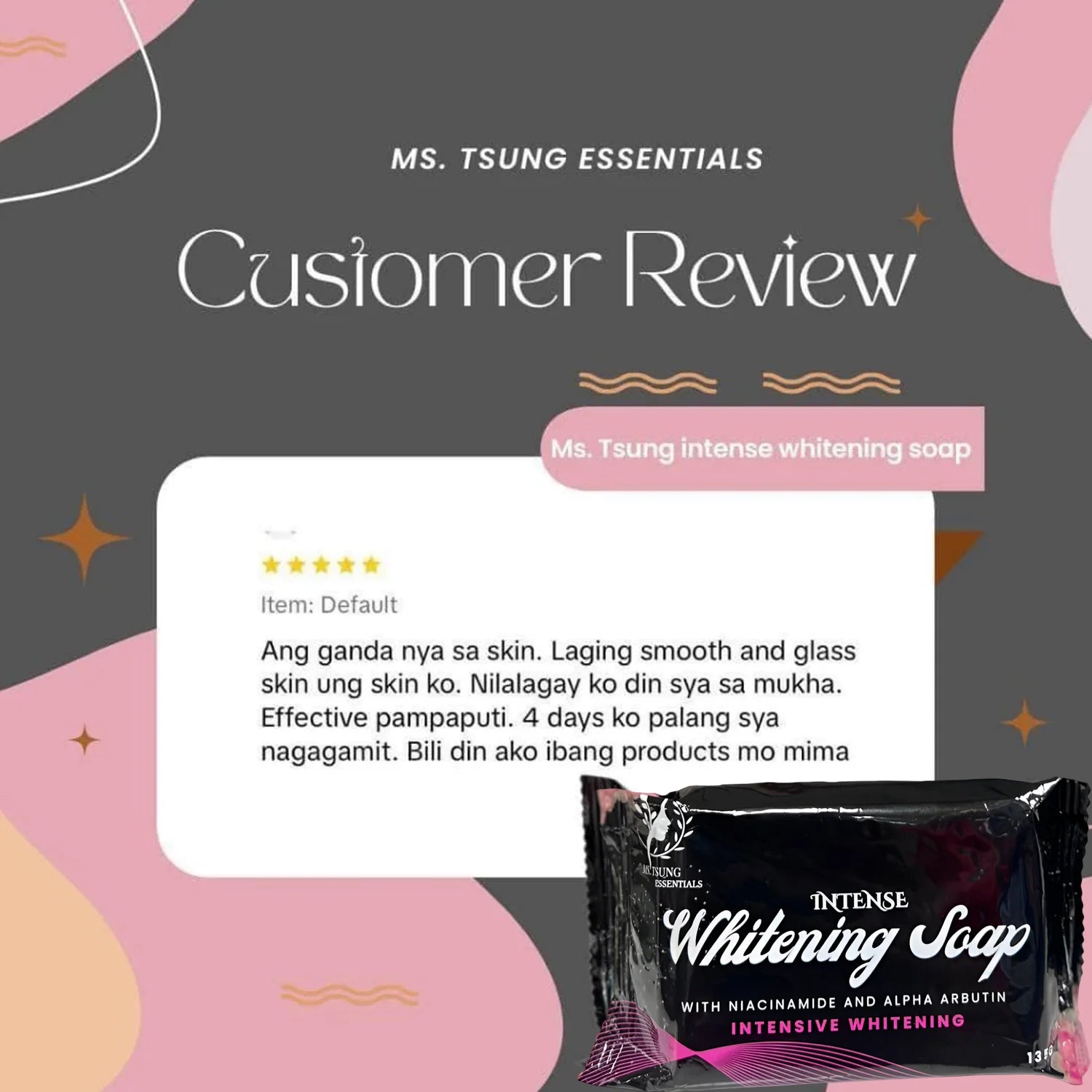 Ms. Tsung Intense Whitening Soap With Niacinamide - 135g