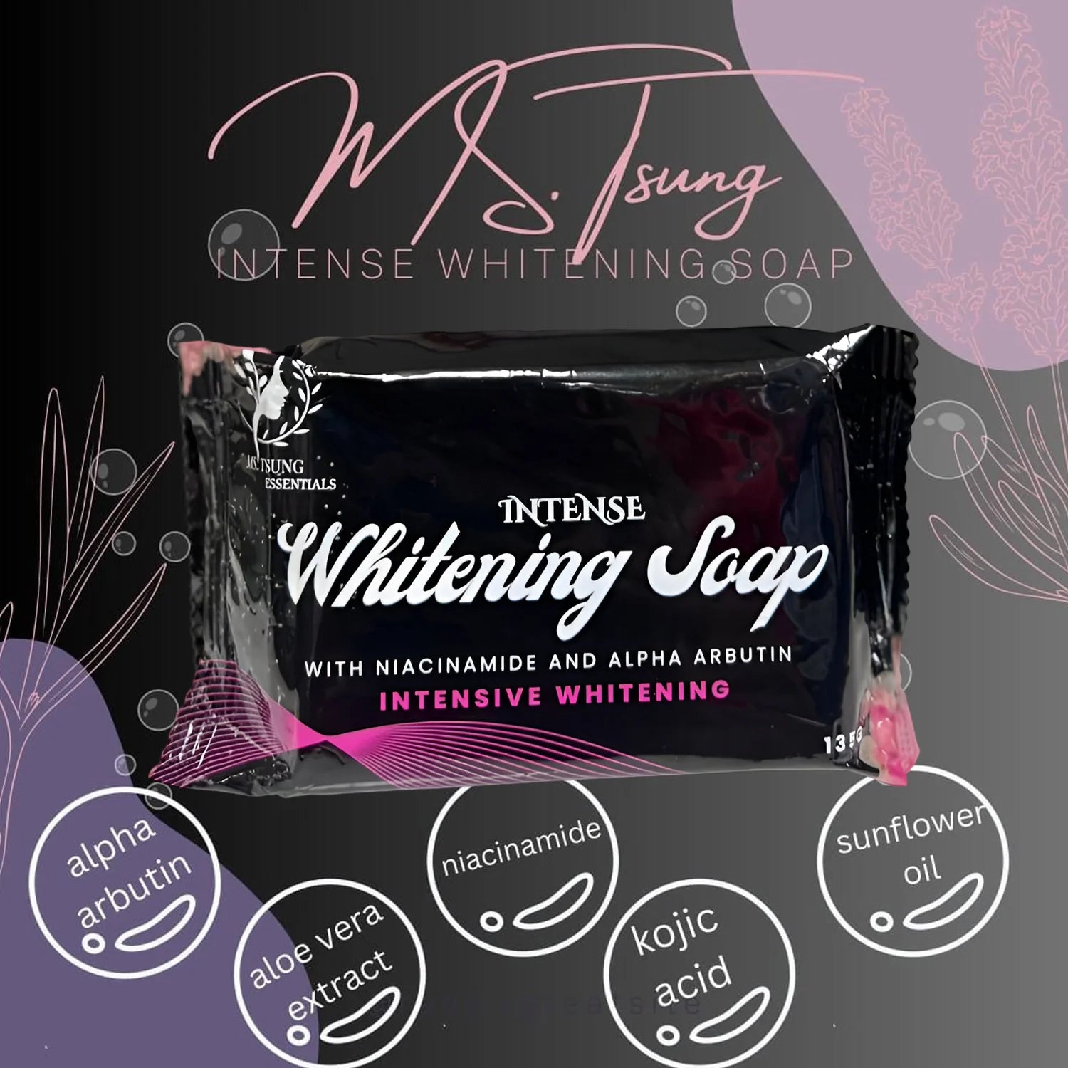 Ms. Tsung Intense Whitening Soap With Niacinamide - 135g
