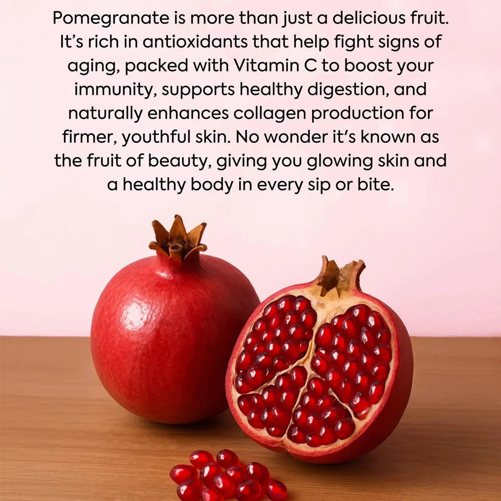 Glowming Pomegranate With Glutathione &amp; Collagen Powder Drink Mix – 20g x 10 Sachets